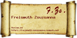 Freismuth Zsuzsanna névjegykártya